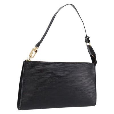LOUIS VUITTON Epi Pochette Accessoires Accessory Pouch Black M52982 Auth 203088
