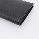 LOUIS VUITTON Epi Pochette Accessoires Accessory Pouch Black M52982 Auth 203088-15