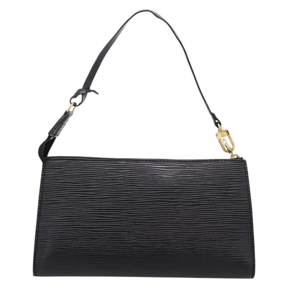 LOUIS VUITTON Epi Pochette Accessoires Accessory Pouch Black M52982 Auth 203088