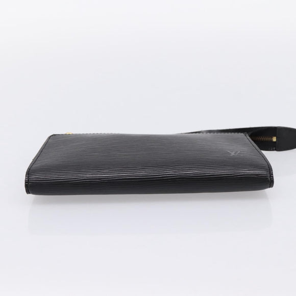 LOUIS VUITTON Epi Pochette Accessoires Accessory Pouch Black M52982 Auth 203088