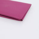 HERMES Calvi Coin Purse Leather Purple Silver Auth 203089A-8