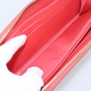 CHANEL Matelasse Long Wallet Caviar Skin Orange Gold Tone CC Auth 203090-17