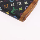 LOUIS VUITTON Monogram Multicolor Portefeuille Viennois Black M92988 Auth 203092-14
