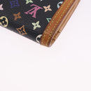 LOUIS VUITTON Monogram Multicolor Portefeuille Viennois Black M92988 Auth 203092-16