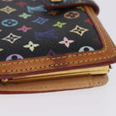 LOUIS VUITTON Monogram Multicolor Portefeuille Viennois Black M92988 Auth 203092-4