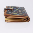 LOUIS VUITTON Monogram Multicolor Portefeuille Viennois Black M92988 Auth 203092-5
