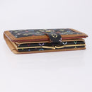 LOUIS VUITTON Monogram Multicolor Portefeuille Viennois Black M92988 Auth 203092-6