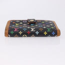 LOUIS VUITTON Monogram Multicolor Portefeuille Viennois Black M92988 Auth 203092-7