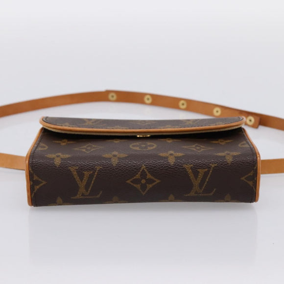 LOUIS VUITTON Monogram Pochette Florentine Waist Bag M51855 LV Auth 203093A