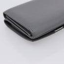 LOEWE Anagram Trifold Wallet Leather Gray Silver Auth 203094A-16