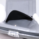 LOEWE Anagram Trifold Wallet Leather Gray Silver Auth 203094A-21