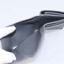 LOEWE Anagram Trifold Wallet Leather Gray Silver Auth 203094A-11