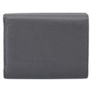 LOEWE Anagram Trifold Wallet Leather Gray Silver Auth 203094A-2