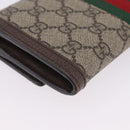 GUCCI GG Supreme Long Wallet PVC Beige Gold Auth 203095M-10