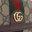 GUCCI GG Supreme Long Wallet PVC Beige Gold Auth 203095M-12