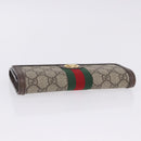 GUCCI GG Supreme Long Wallet PVC Beige Gold Auth 203095M-6