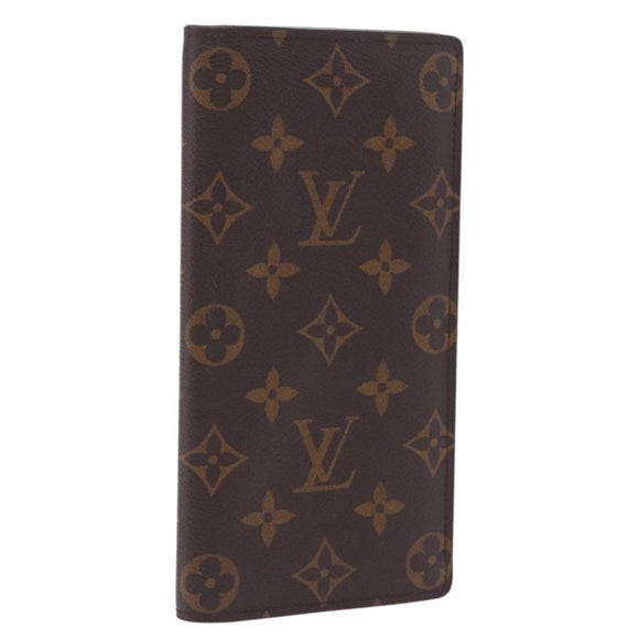 LOUIS VUITTON Monogram Portefeuille Braza Long Wallet M66540 LV Auth 203096