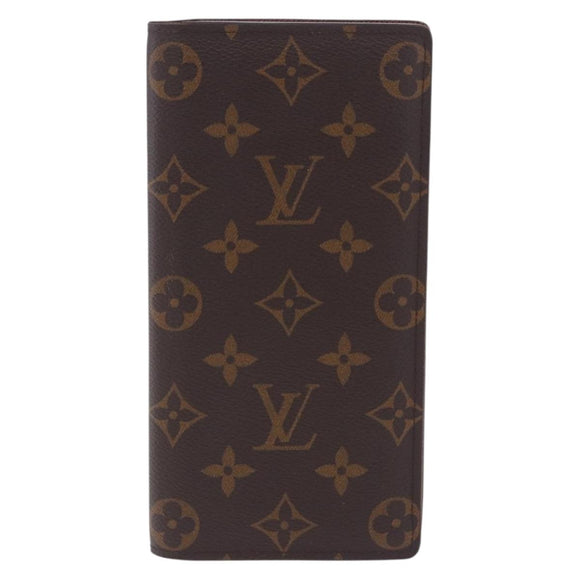LOUIS VUITTON Monogram Portefeuille Braza Long Wallet M66540 LV Auth 203096