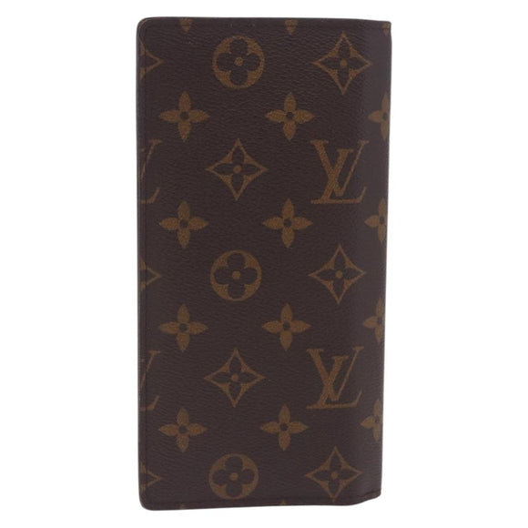 LOUIS VUITTON Monogram Portefeuille Braza Long Wallet M66540 LV Auth 203096