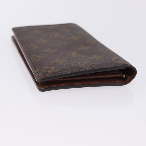LOUIS VUITTON Monogram Portefeuille Braza Long Wallet M66540 LV Auth 203096