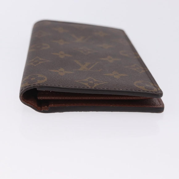 LOUIS VUITTON Monogram Portefeuille Braza Long Wallet M66540 LV Auth 203096