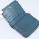 BOTTEGA VENETA INTRECCIATO Bifold Wallet Leather Blue Auth 203097-9