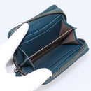 BOTTEGA VENETA INTRECCIATO Bifold Wallet Leather Blue Auth 203097-19
