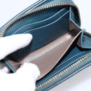 BOTTEGA VENETA INTRECCIATO Bifold Wallet Leather Blue Auth 203097-21