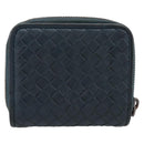 BOTTEGA VENETA INTRECCIATO Bifold Wallet Leather Blue Auth 203097-2