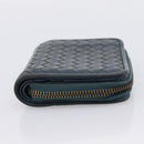 BOTTEGA VENETA INTRECCIATO Bifold Wallet Leather Blue Auth 203097-4