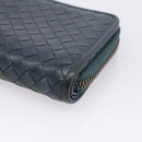 BOTTEGA VENETA INTRECCIATO Bifold Wallet Leather Blue Auth 203097-7
