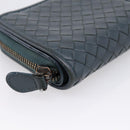 BOTTEGA VENETA INTRECCIATO Bifold Wallet Leather Blue Auth 203097-14
