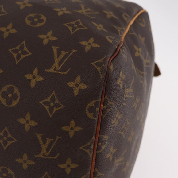 LOUIS VUITTON Monogram Keepall 55 Boston Bag M41424 LV Auth 203102A