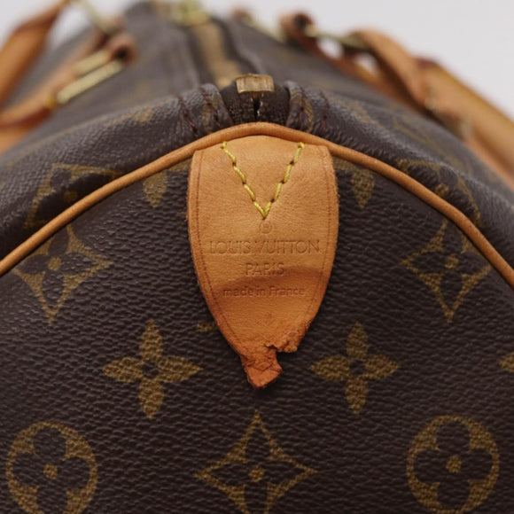 LOUIS VUITTON Monogram Keepall 55 Boston Bag M41424 LV Auth 203102A