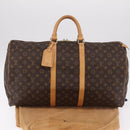 LOUIS VUITTON Monogram Keepall 55 Boston Bag M41424 LV Auth 203102A-12