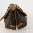 LOUIS VUITTON Monogram Saumur 35 Shoulder Bag M42254 LV Auth 203105-3