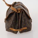 LOUIS VUITTON Monogram Saumur 35 Shoulder Bag M42254 LV Auth 203105-4