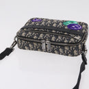 Christian Dior Trotter Canvas Safari Bag Jacquard Navy Silver Auth 203107SAM-7