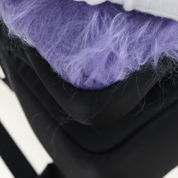 PRADA Frankenstein Backpack Nylon Black Purple Auth 203108M