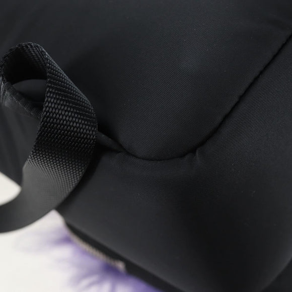 PRADA Frankenstein Backpack Nylon Black Purple Auth 203108M