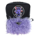 PRADA Frankenstein Backpack Nylon Black Purple Auth 203108M-13
