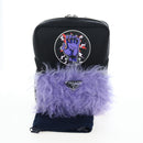 PRADA Frankenstein Backpack Nylon Black Purple Auth 203108M-12
