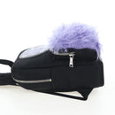 PRADA Frankenstein Backpack Nylon Black Purple Auth 203108M-3
