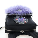 PRADA Frankenstein Backpack Nylon Black Purple Auth 203108M-6