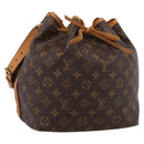 LOUIS VUITTON Monogram Petit Noe Shoulder Bag M42226 LV Auth 203112V-1