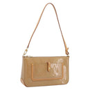 LOUIS VUITTON Vernis Mallory Square Pouch Noisette M91197 LV Auth 203117V-1