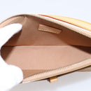 LOUIS VUITTON Vernis Mallory Square Pouch Noisette M91197 LV Auth 203117V-10