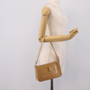 LOUIS VUITTON Vernis Mallory Square Pouch Noisette M91197 LV Auth 203117V-23