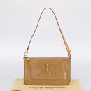 LOUIS VUITTON Vernis Mallory Square Pouch Noisette M91197 LV Auth 203117V-12