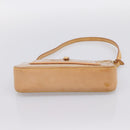 LOUIS VUITTON Vernis Mallory Square Pouch Noisette M91197 LV Auth 203117V-5